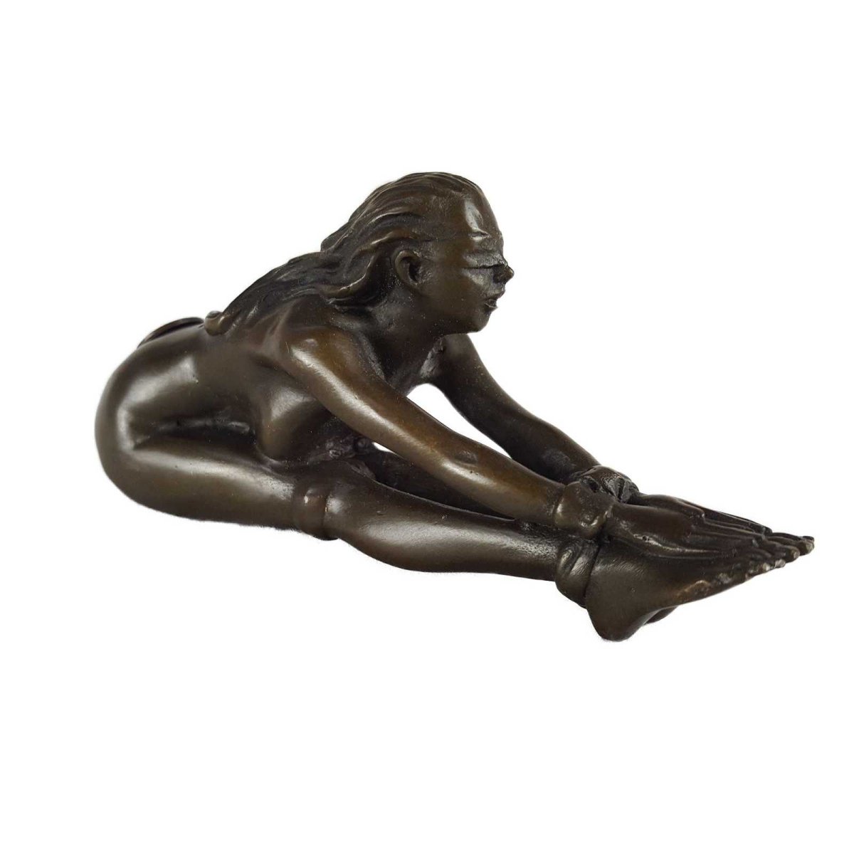 Bronzeskulptur Bronzefigur Erotik Frau Gefesselt Nackt