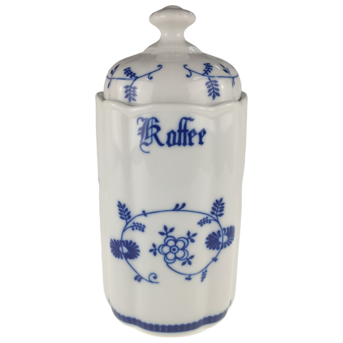 Vorratsdose mit Deckel Kaffee WVL Blau Weiß Dekor