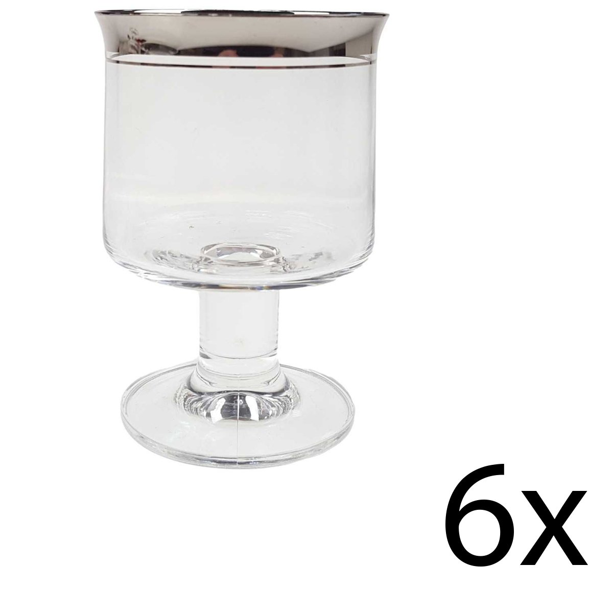 6er Set Platinrand Weinglas Weinrömer Thomas Rumba gebraucht - sehr gut