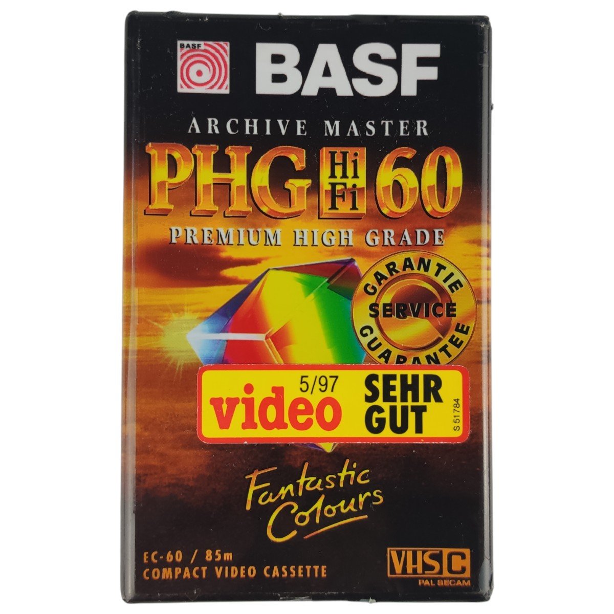 Basf Archive Master PHG HiFi 60 VHS-C Leerkassette Kassette