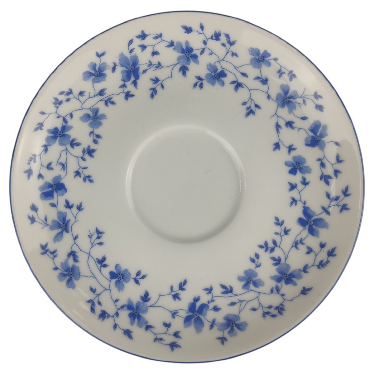 Untertasse für Tee 14,8 cm Arzberg Form 1382 Blaublüten gebraucht - gut