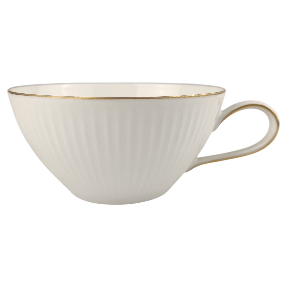 Teetasse Thomas Relief Goldrand Weiß gebraucht - sehr gut