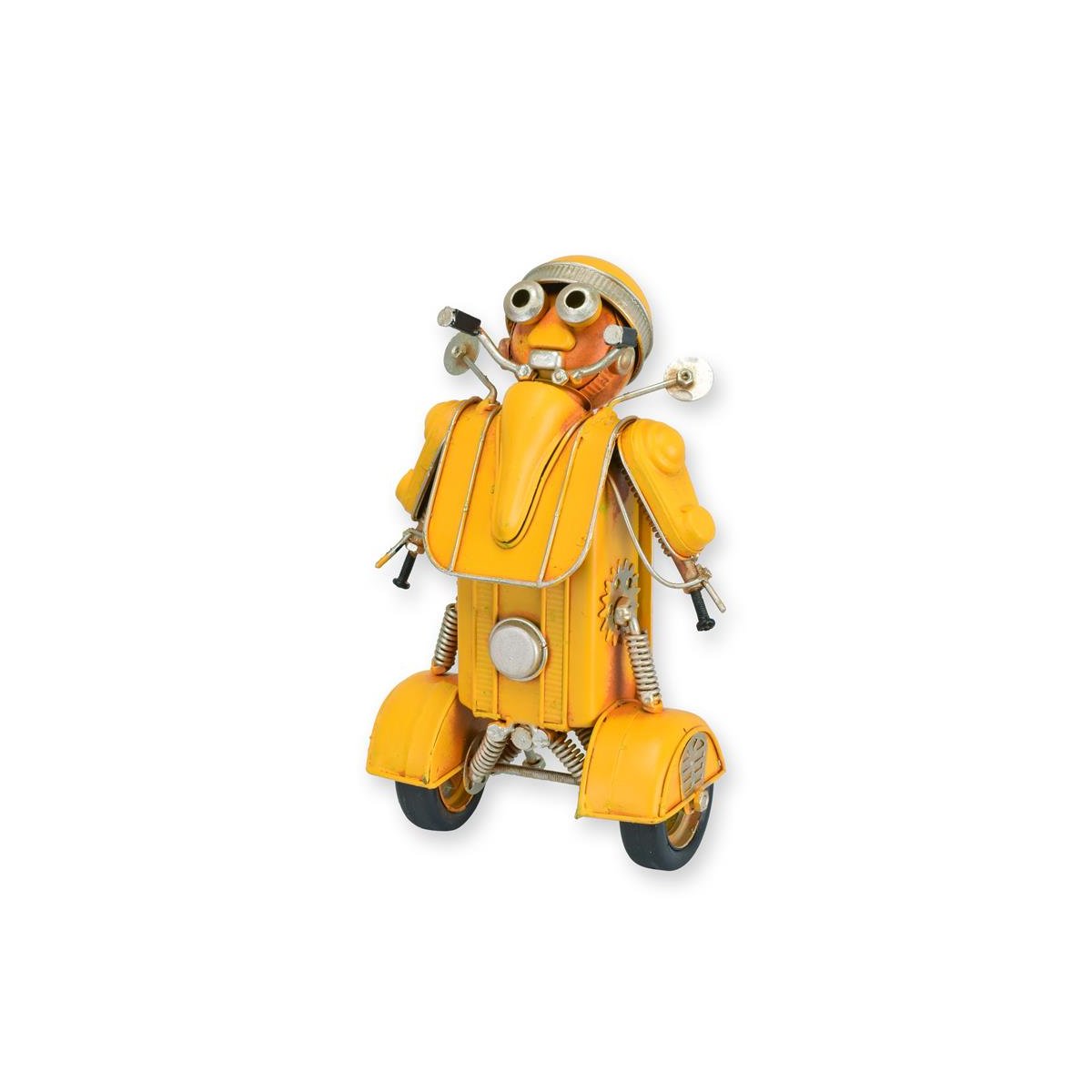 Blechmodell Roboter Motorrad Orange