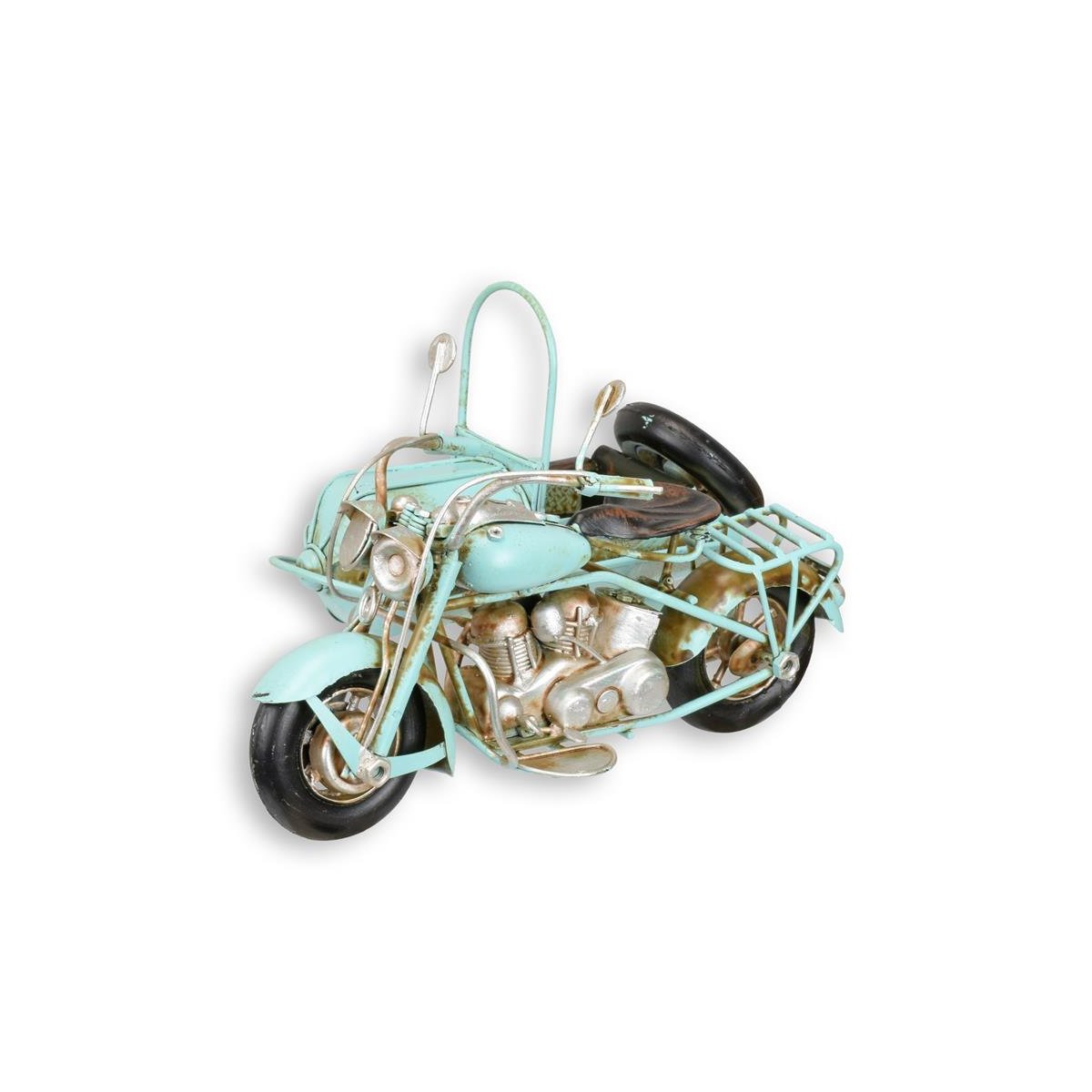 Blechmodell Motorrad mit Beiwagen