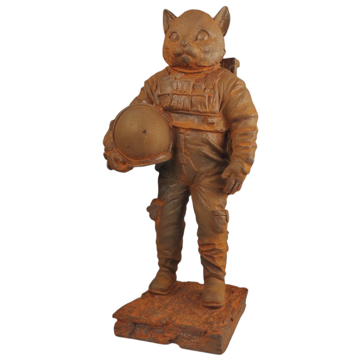 Figur Gusseisen Rostoptik Astro-Katze