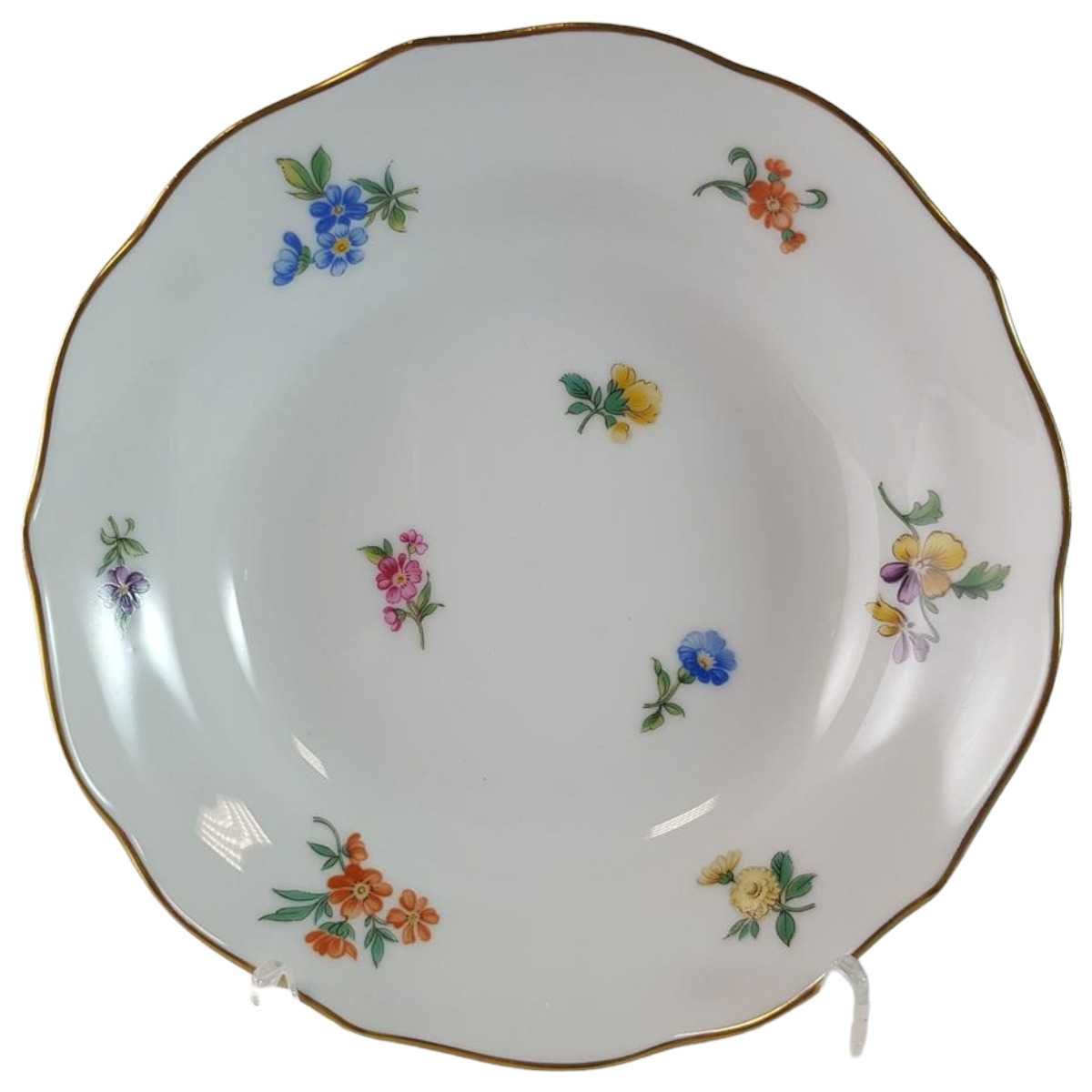 Untertasse für Kaffee ohne Spiegel 14 cm Hutschenreuther Maria Theresia Mirabell gebraucht - sehr gut