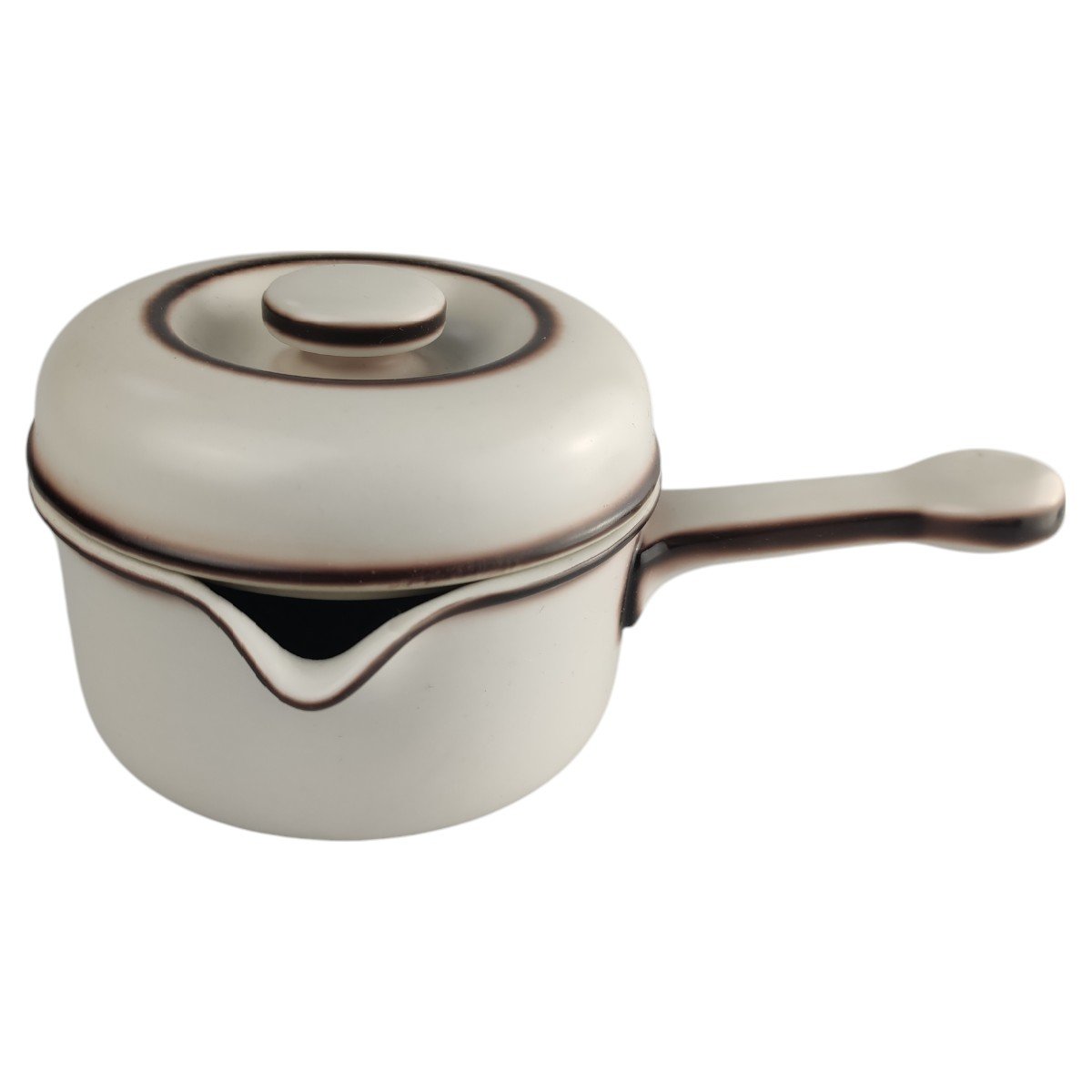 Buttersauciere mit Deckel Thomas Scandic Shadow braun gebraucht - gut