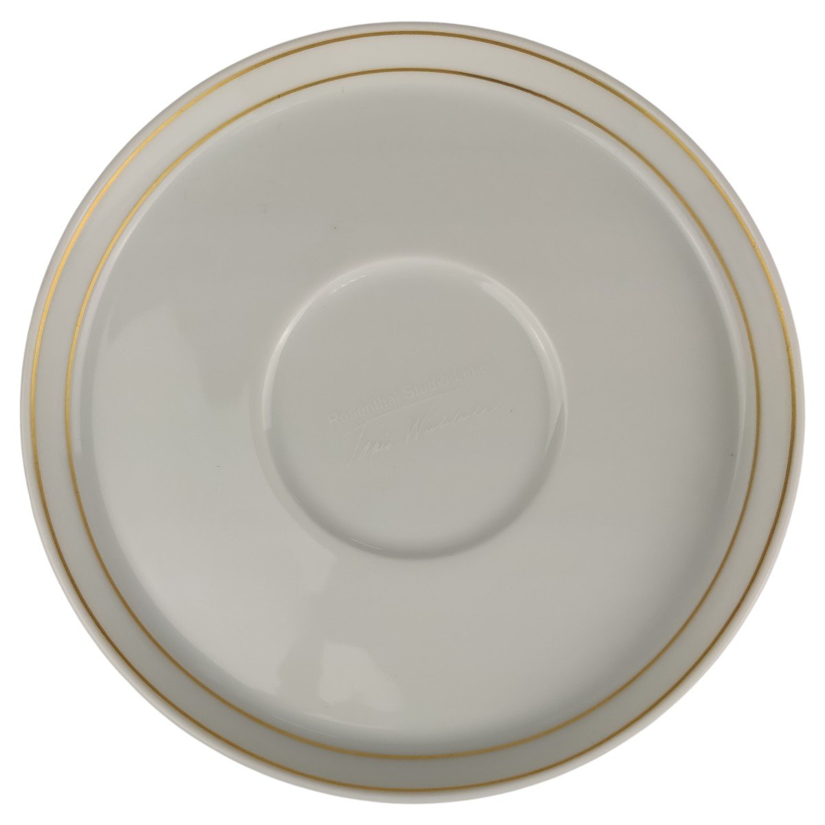 Untertasse für Kaffee mit Aufschrift Rosenthal Polygon Korfu Tapio Wirkkala gebraucht - sehr gut