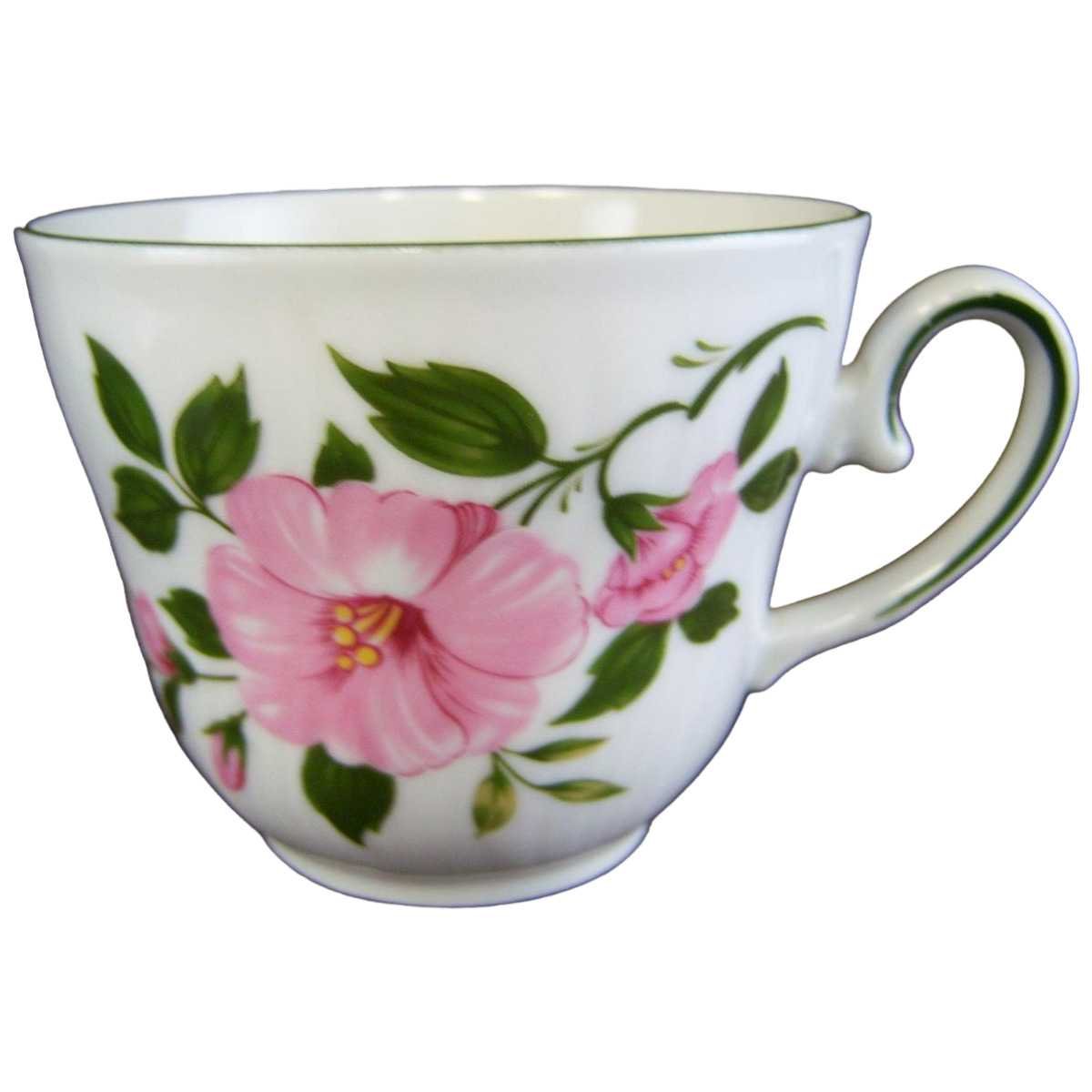 Kaffeetasse Tasse Winterling Kirchenlamitz Wildrose Relief Form gebraucht - sehr gut