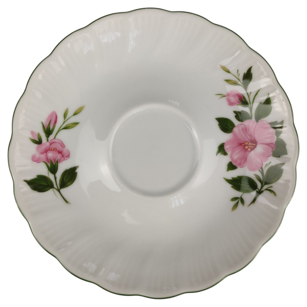 Untertasse für Kaffee 14,5 cm Winterling Kirchenlamitz Wildrose Relief Form gebraucht - gut