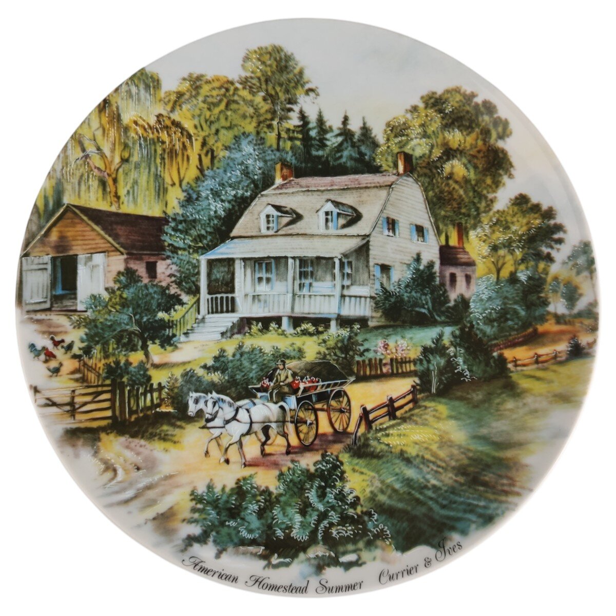Wandteller Seltmann Vohenstrauß Vier Jahreszeiten American Homestead Summer gebraucht - neuwertig