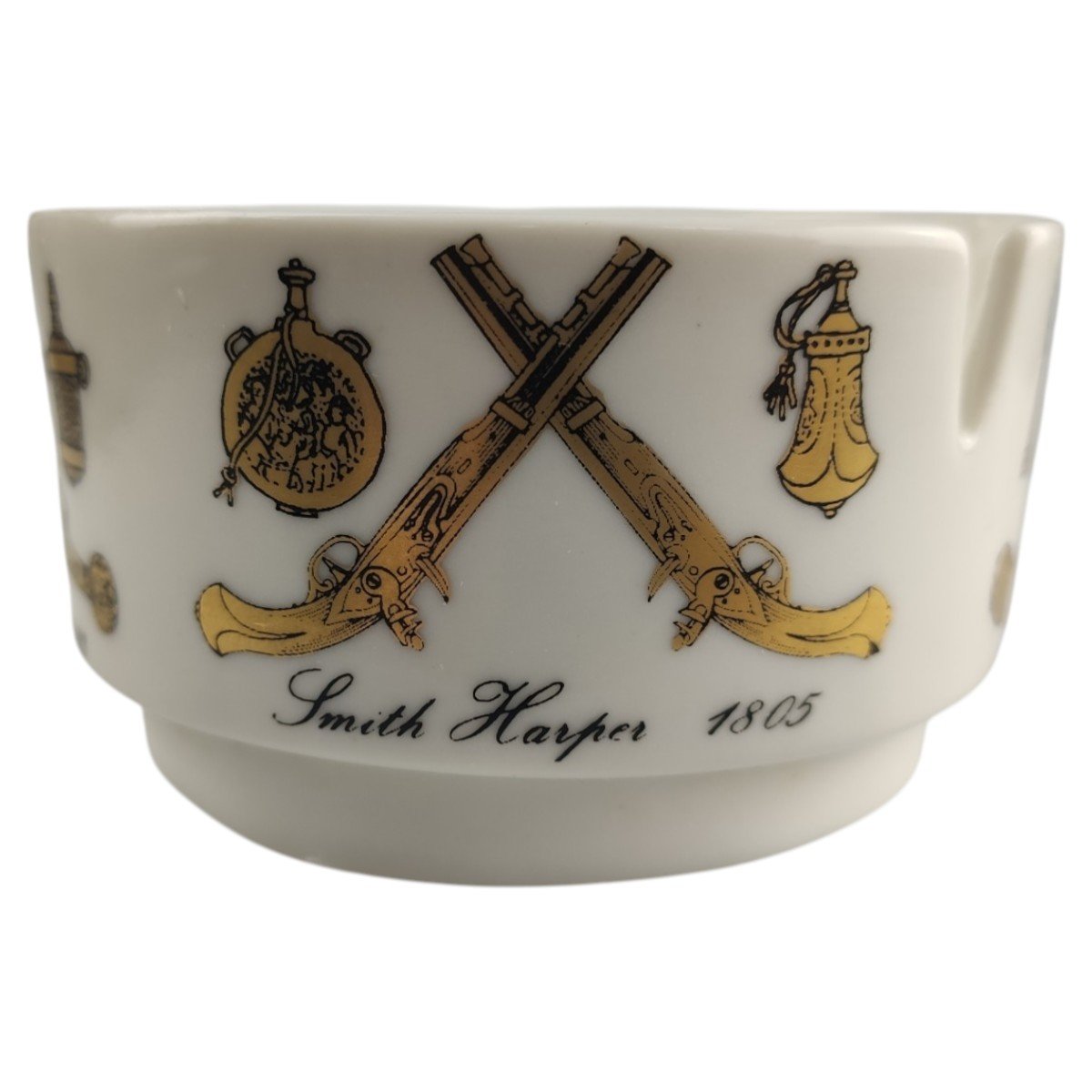 Aschenbecher Helmut Krüger Retro Pistolen Dekor gebraucht - gut