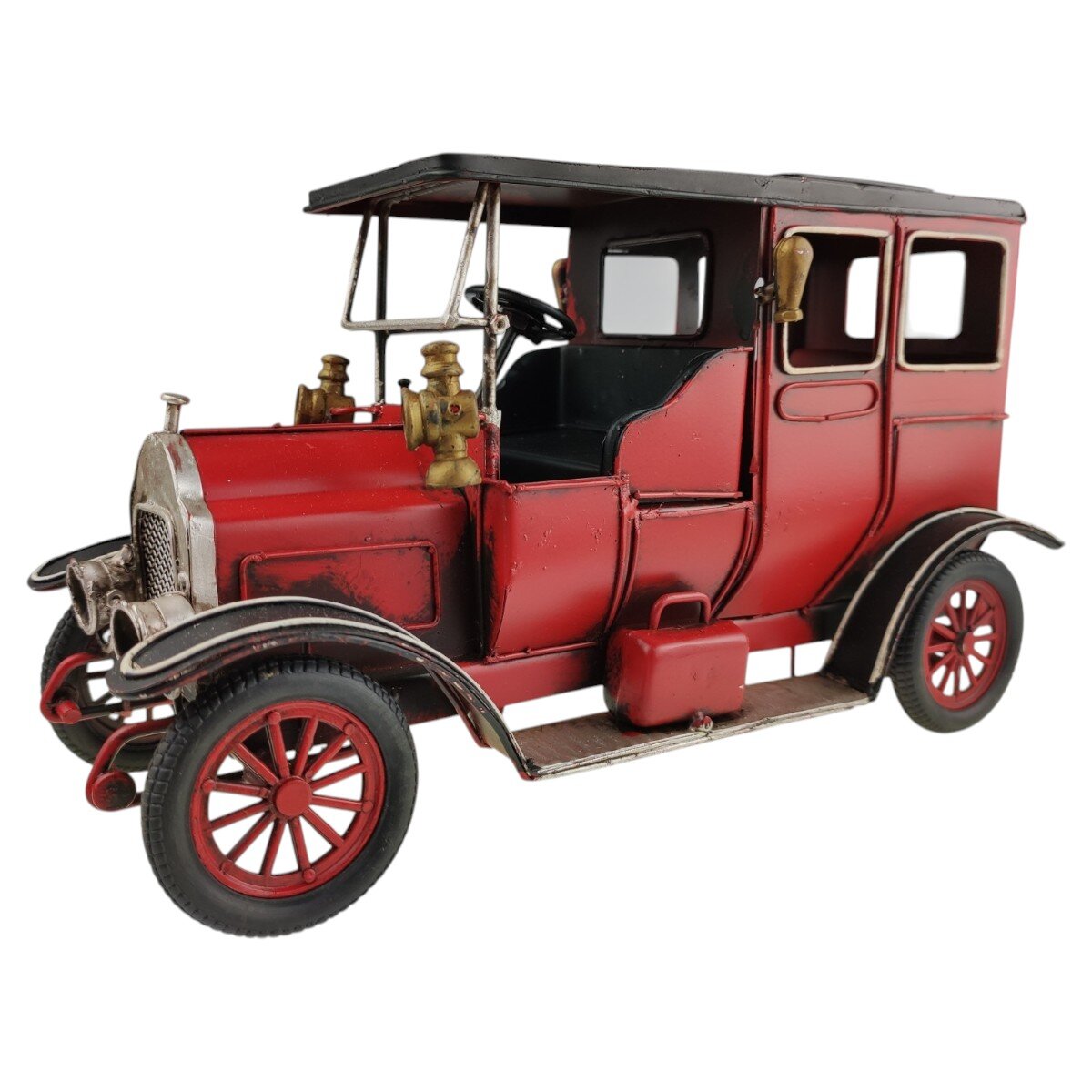 Blechmodell Blechauto Modellauto Oldtimer rot schwarz