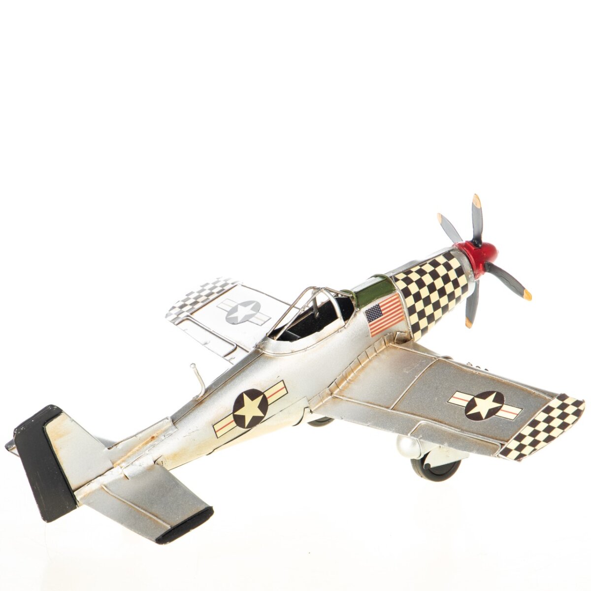 Blechmodell Militär Flugzeug