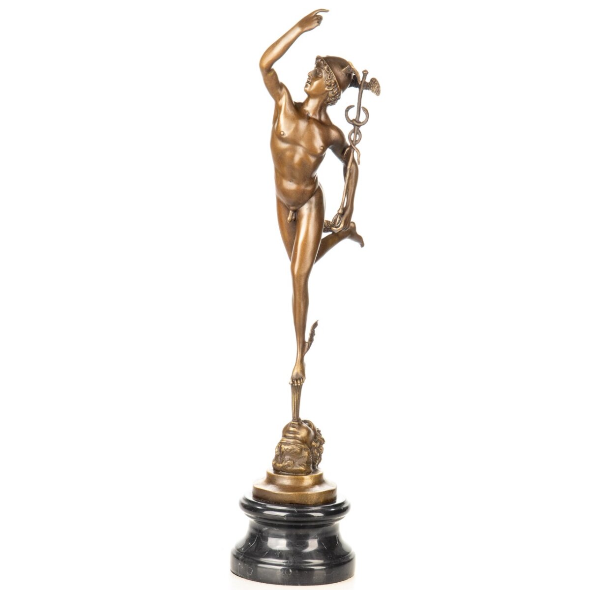Bronzefigur Hermes