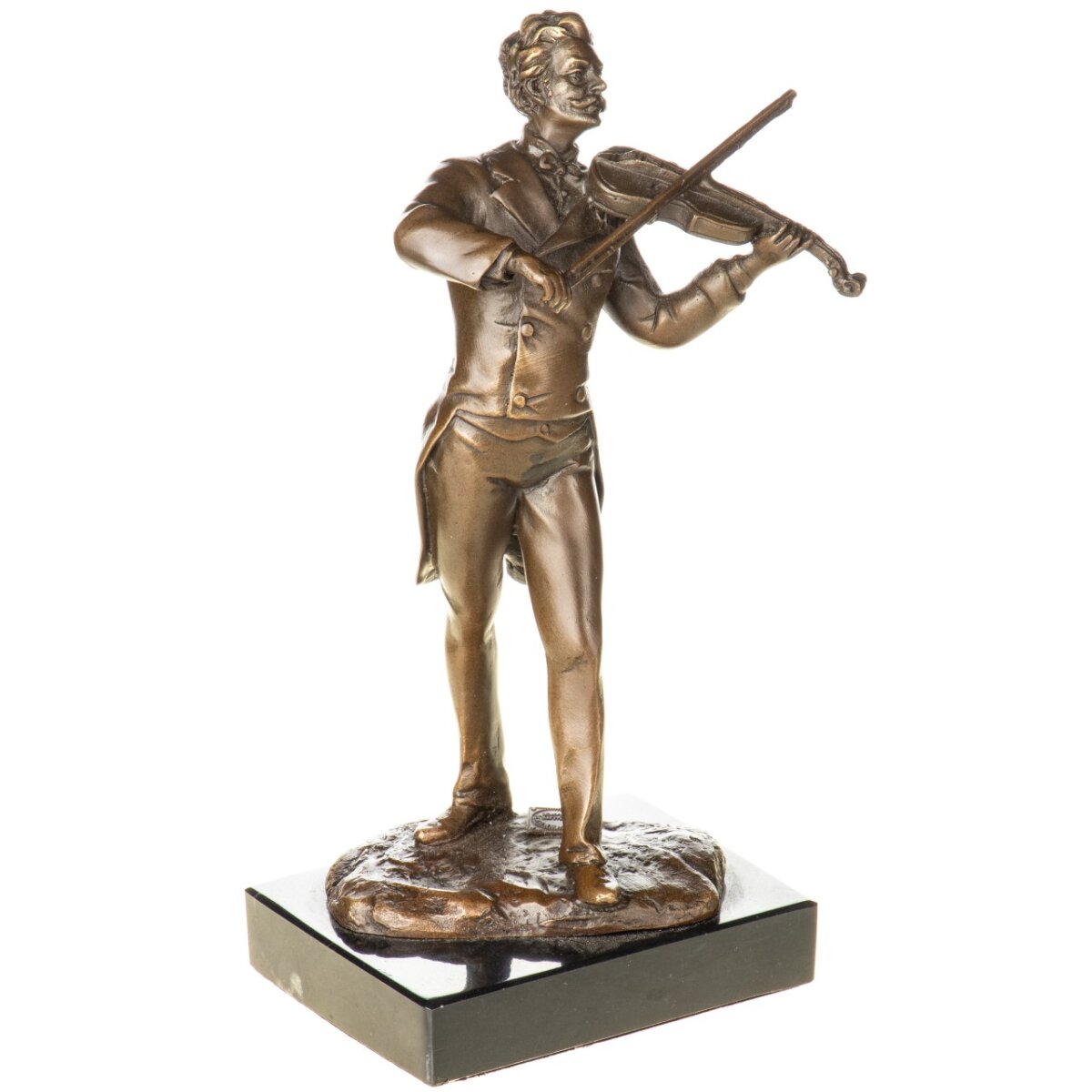 Bronzefigur Komponist Johann Strauss mit Geige