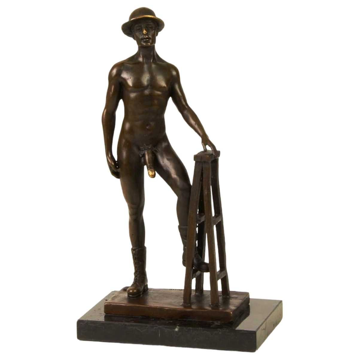 Bronzeskulptur Bronzefigur Erotik Antik-Stil