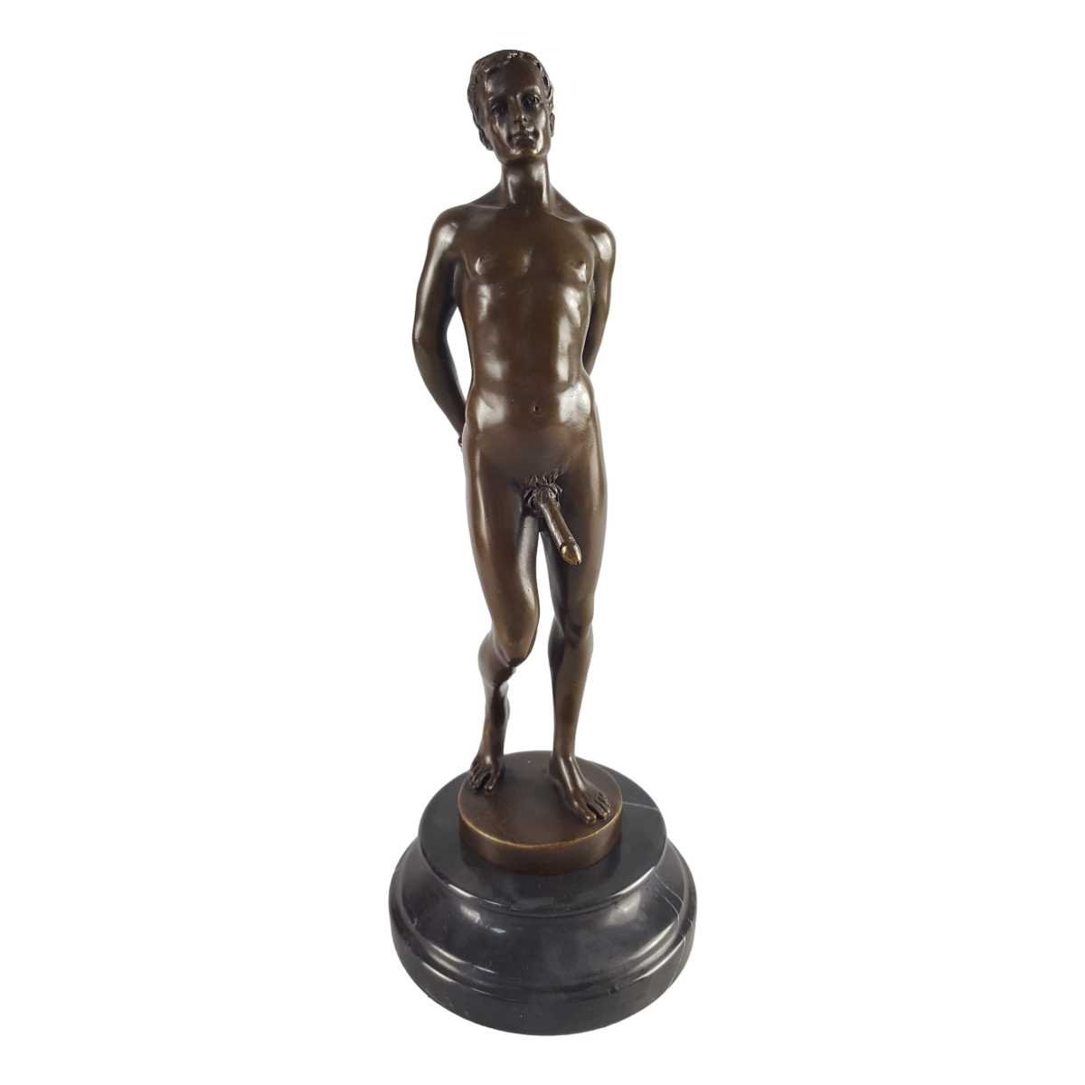Bronzeskulptur Bronzefigur Erotik Art-Deco-Stil