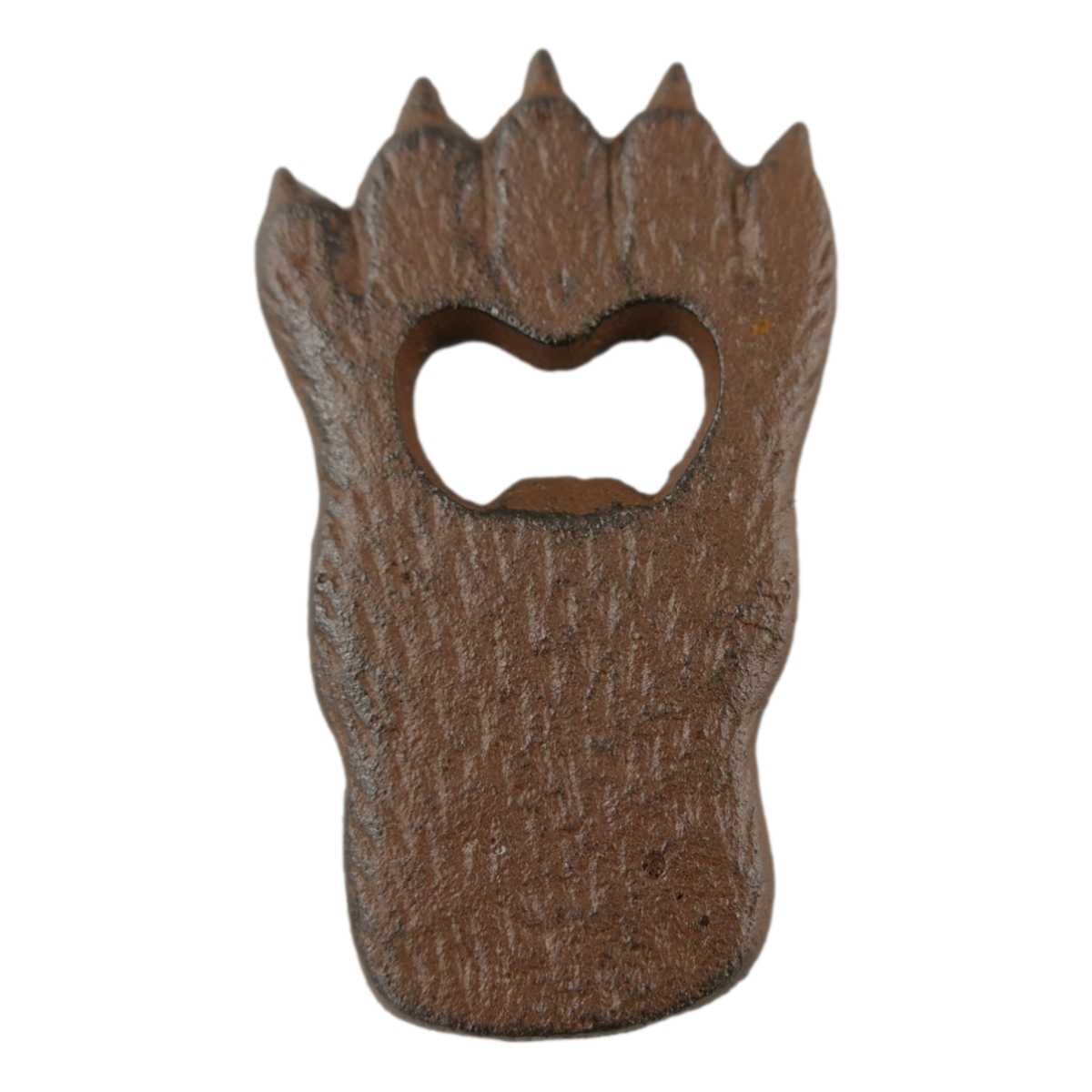 Eisen Flaschenöffner Tierfuß Tierpfote Farbe H 10cm