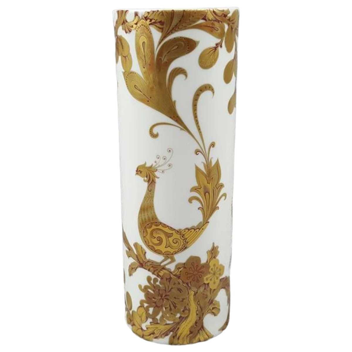 Vase Blumenvase Golddekor 21,3 cm AK Kaiser Porzellan gebraucht - sehr gut
