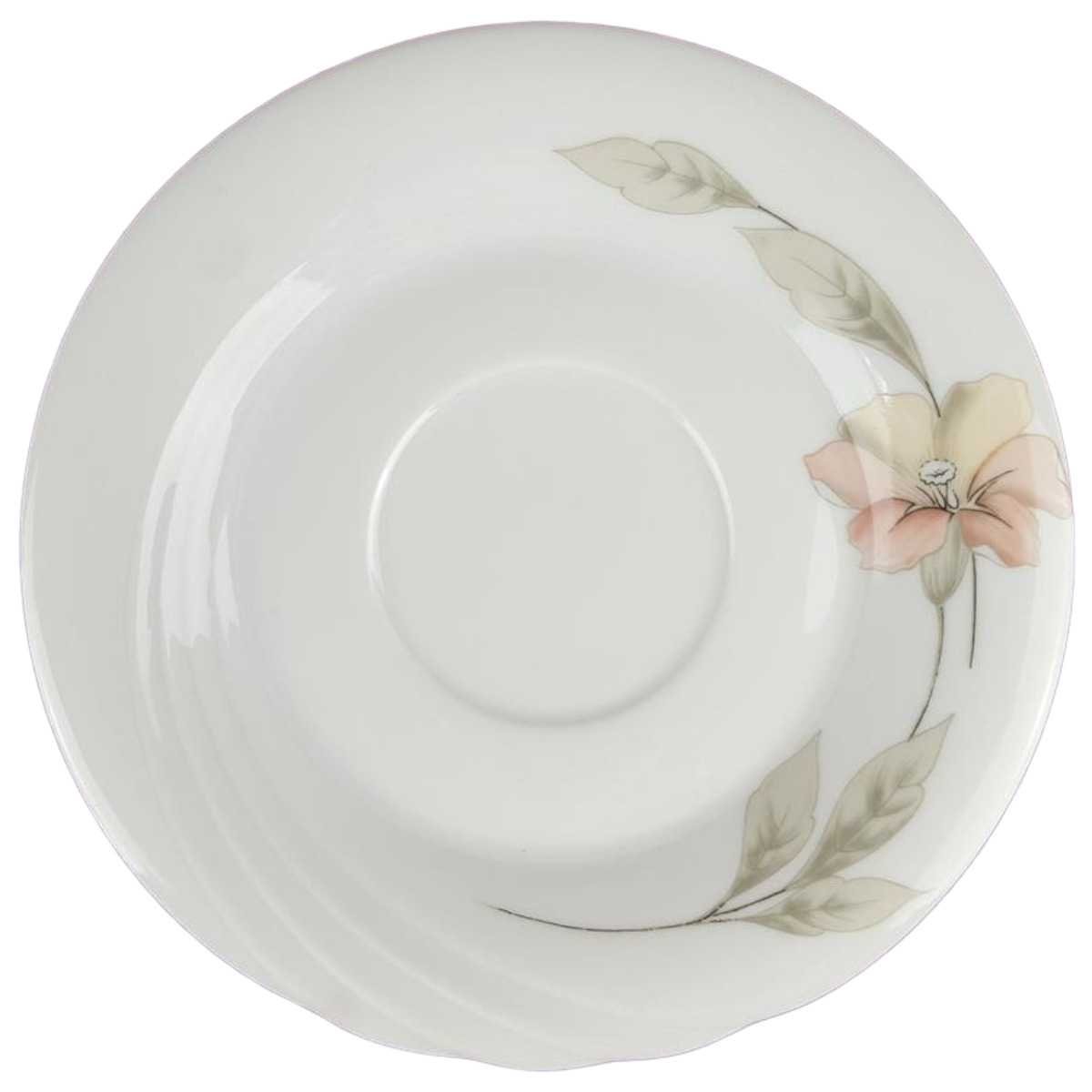 Untertasse für Kaffee groß 15,2 cm Winterling Kirchenlamitz Dekor Große Blume gebraucht - sehr gut