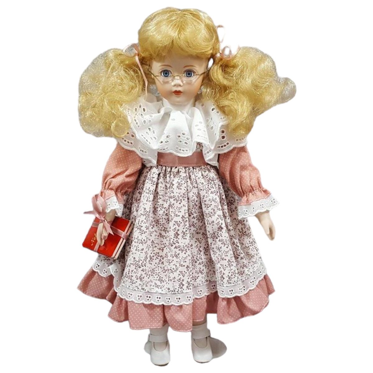 Puppe Porzellanpuppe Sammlerpuppe 45 cm Gilde Handwerk gebraucht - gut