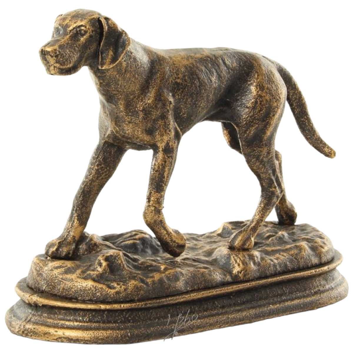 Skulptur Figur Gusseisen Hunde