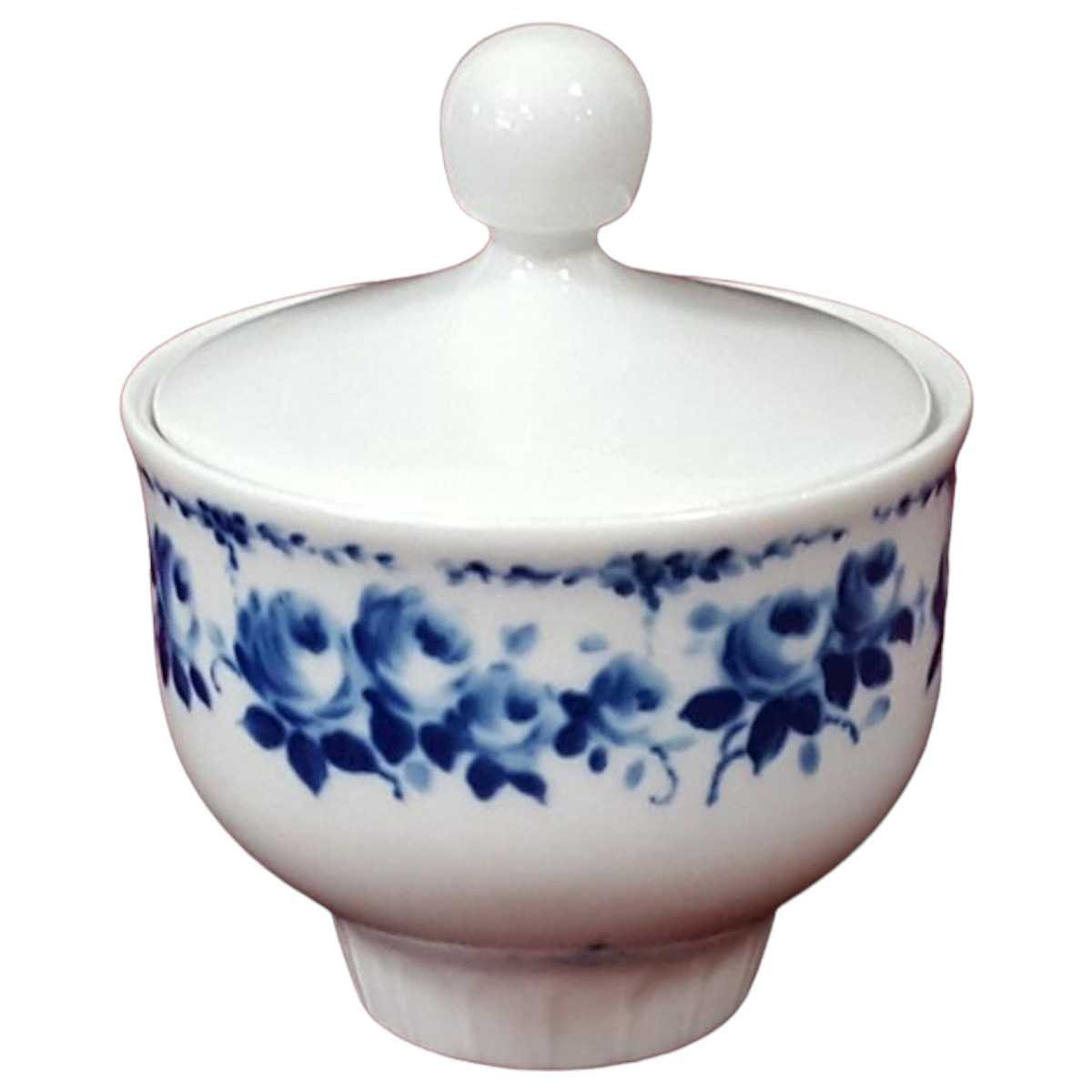 Zuckerdose Graf von Henneberg Echt Kobalt gebraucht - sehr gut