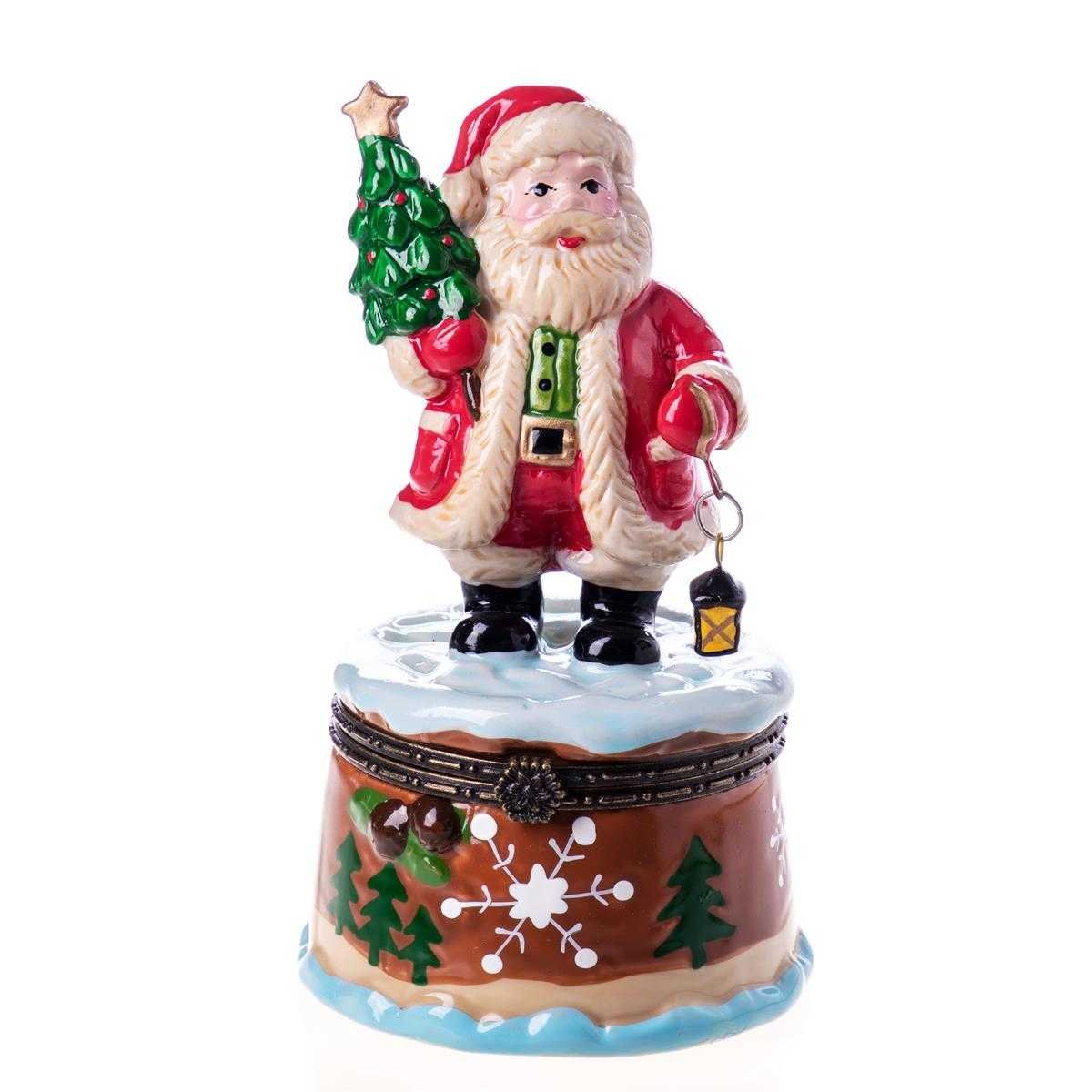 Döschen Dose Porzellan Weihnachtsmann Weihnachten