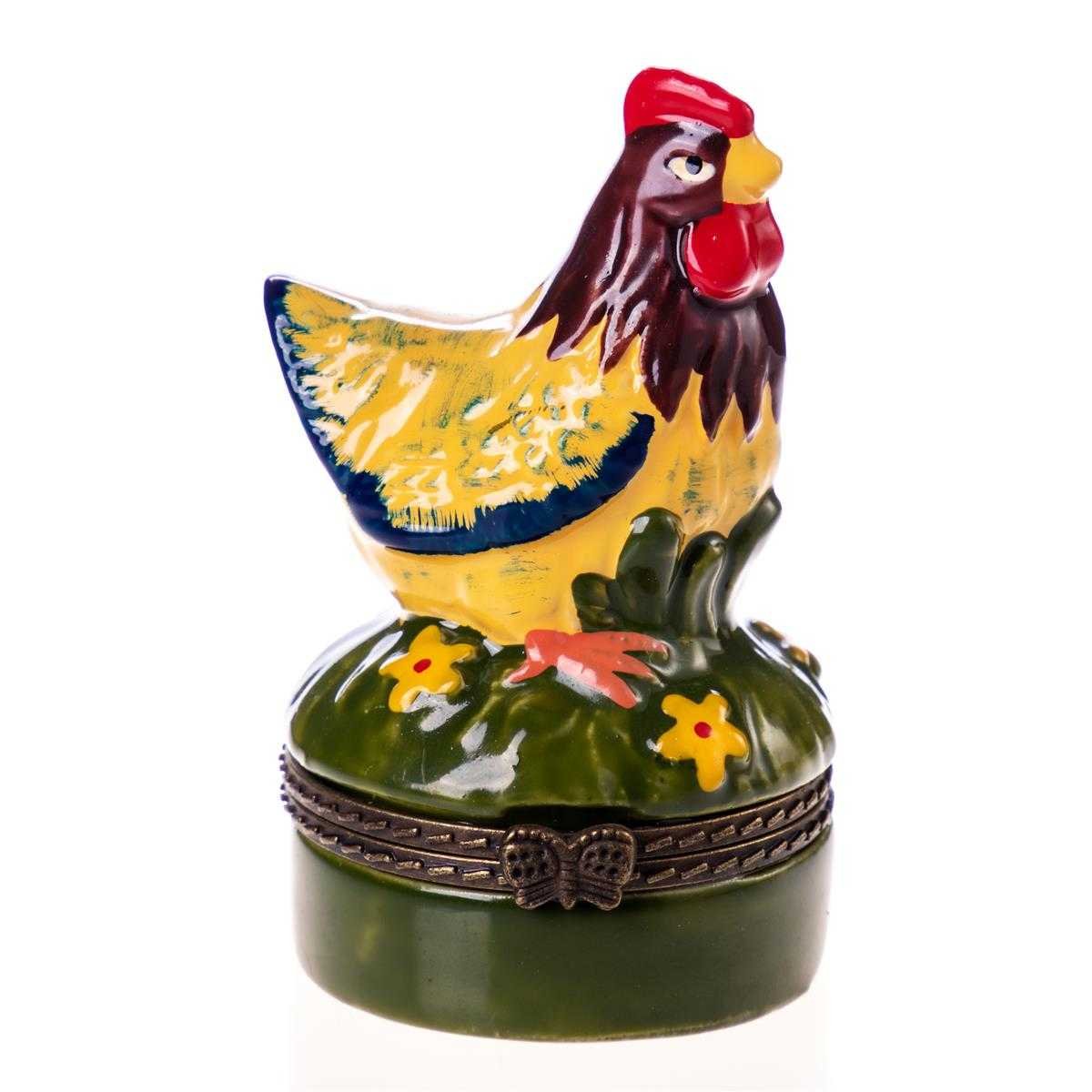 Döschen Dose Porzellan Huhn