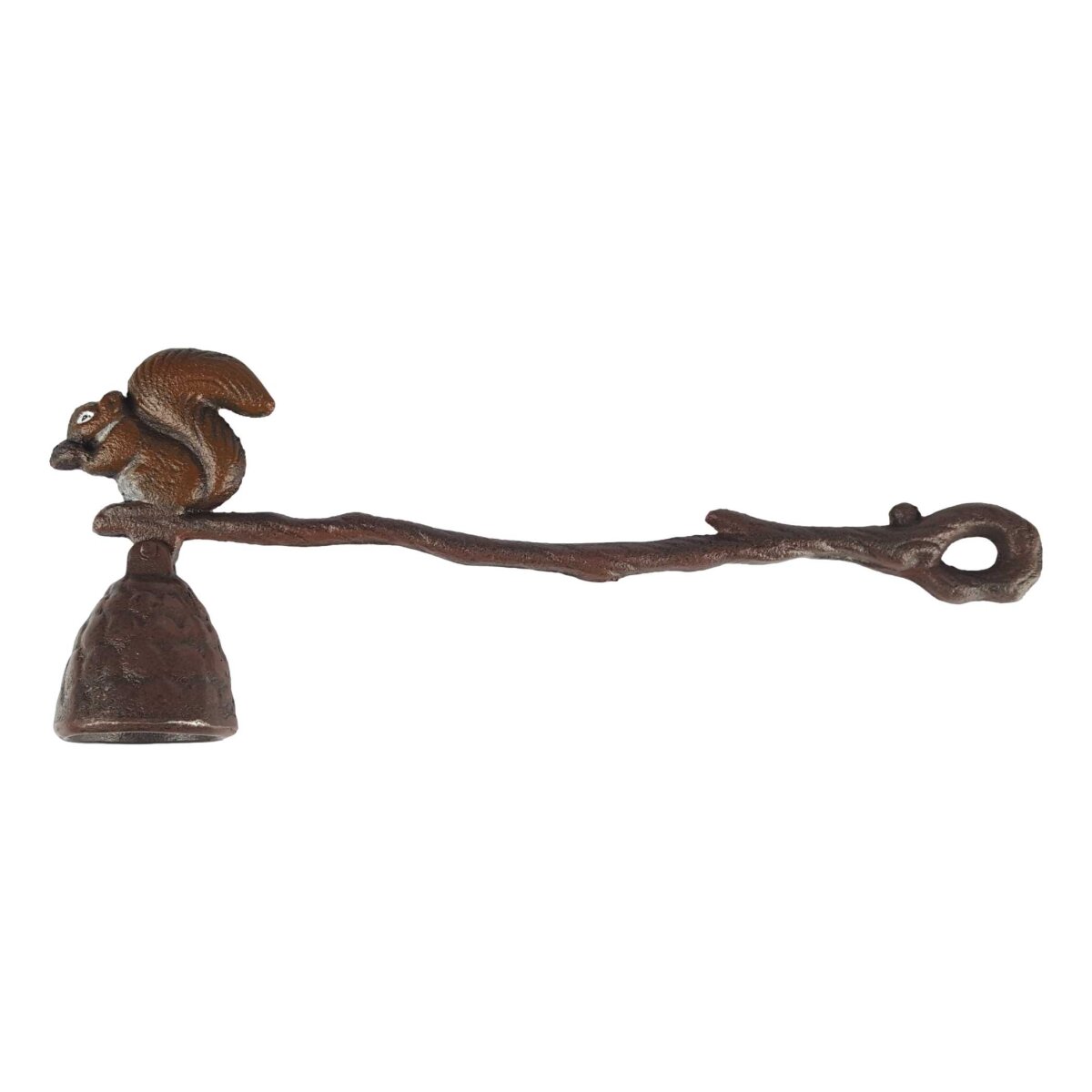 Kerzenlöscher Kerzen Löschhut Flammenstopper Gusseisen Eichhörnchen Nuss
