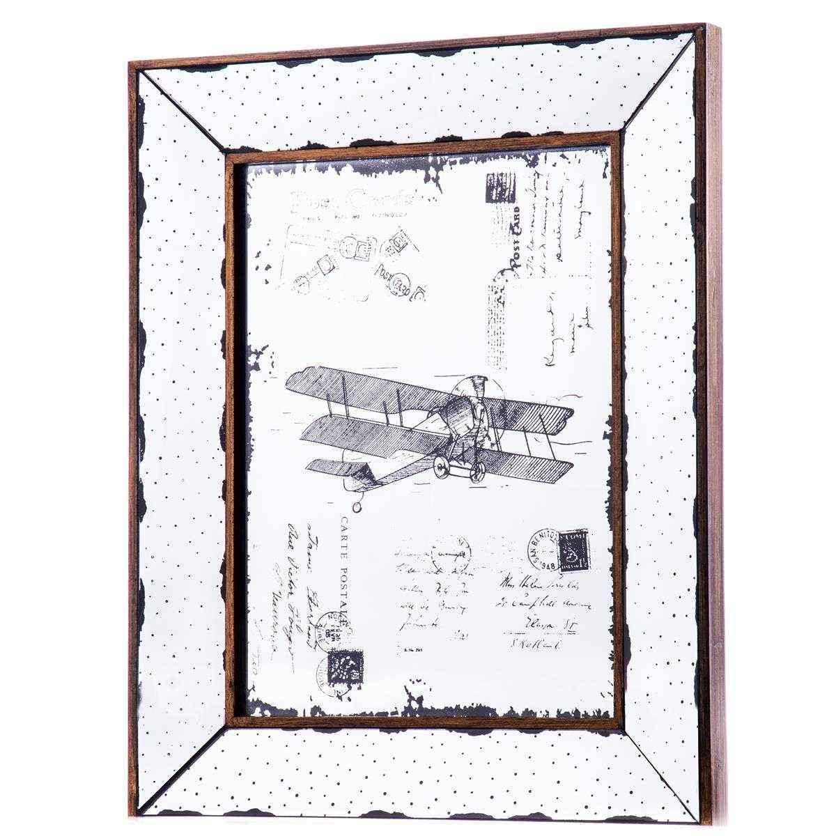 Motiv-Spiegel Doppeldecker Flugzeug #63554