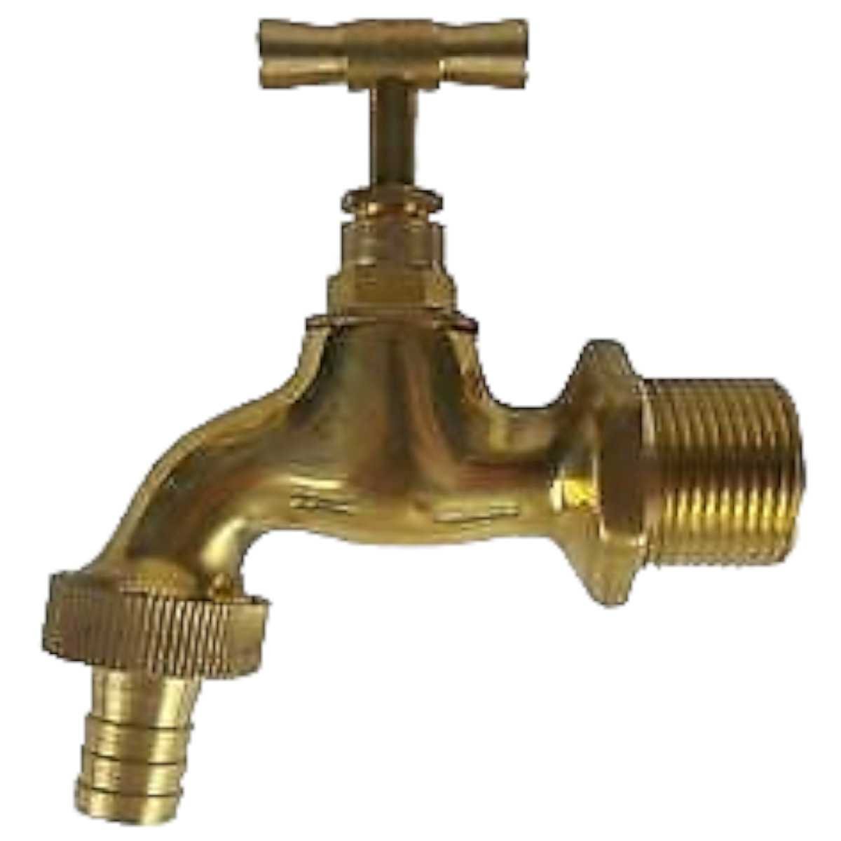 Wasserhahn ¾ Zoll Aluminium Messing