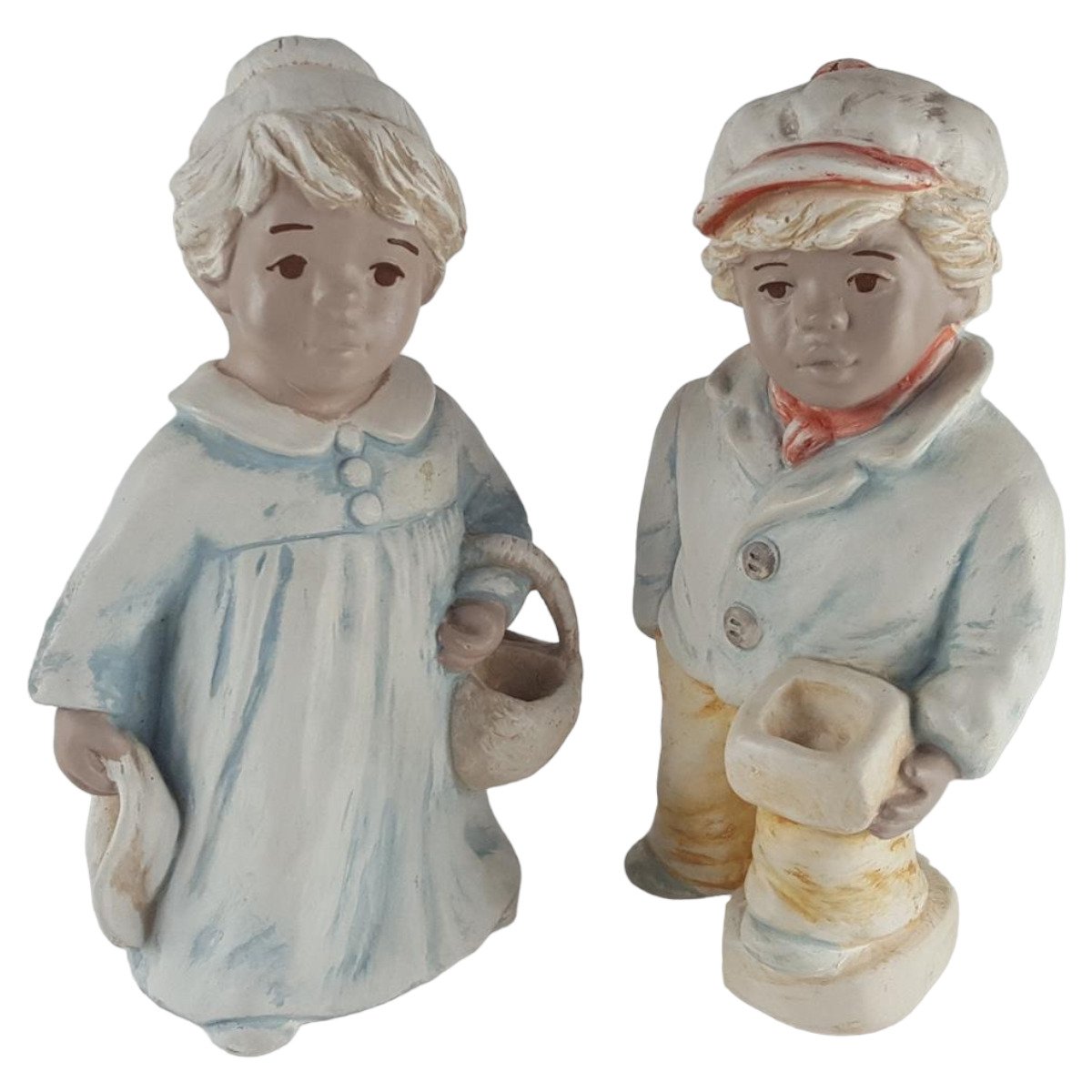 Steinfiguren Figur Mädchen und Junge 2 tlg