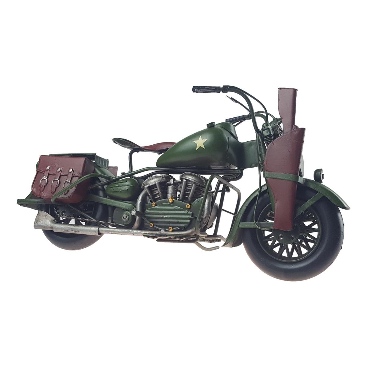 Blechmodell Blechmotorrad Militär Motorrad Bewaffnung