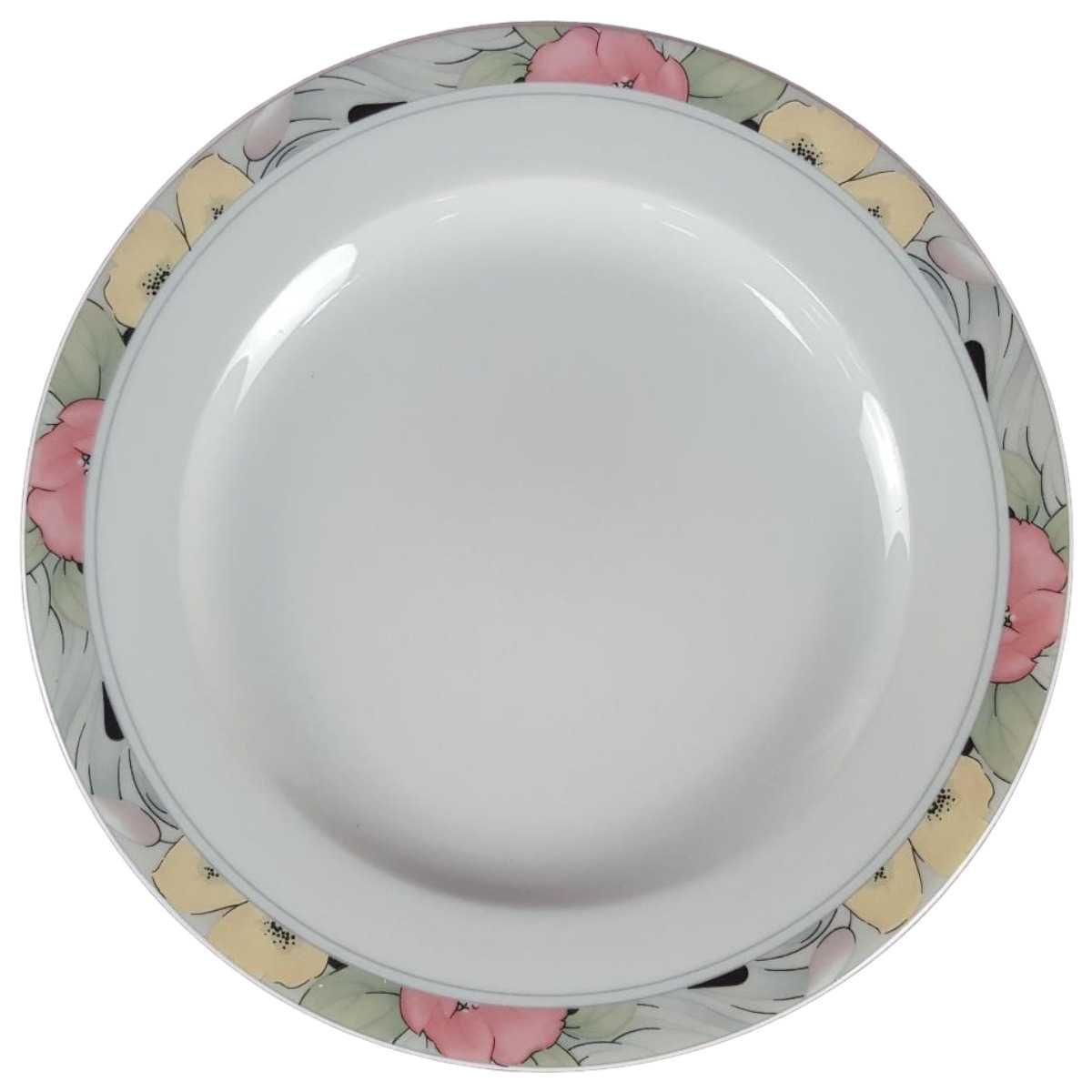 Kuchenteller Dessertteller 19,8 cm Marienbad Ingres Weiss Blumendekor Blumen gebraucht - sehr gut