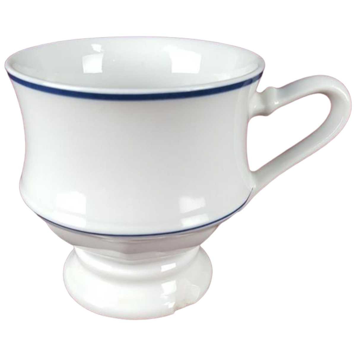 Kaffeetasse Tasse Villeroy & Boch Gallo Leonardo Bistro Weiß Blau gebraucht - akzeptabel