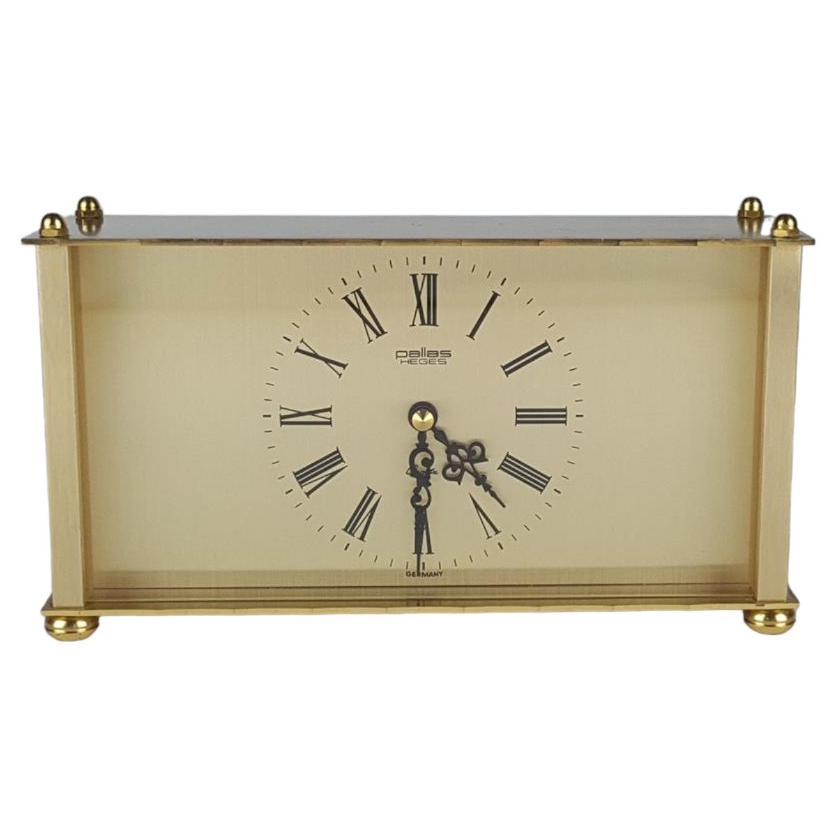 Tischuhr Uhr 11,9 cm Pallas Heges Gelb gebraucht - gut