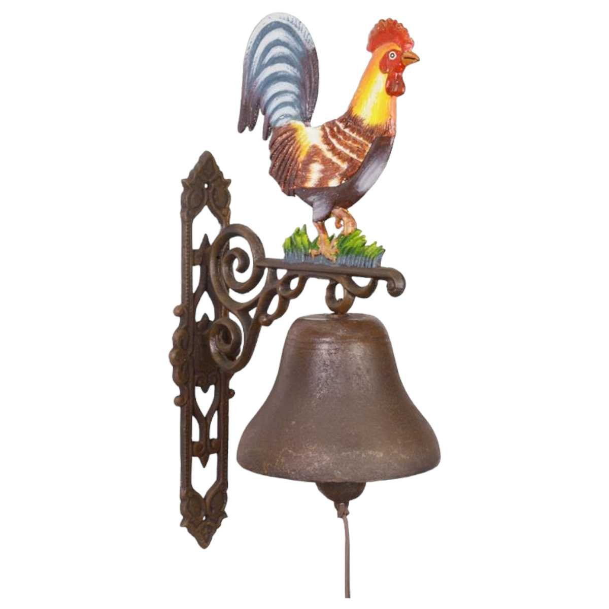 Glocke Gusseisen Hahn Groß