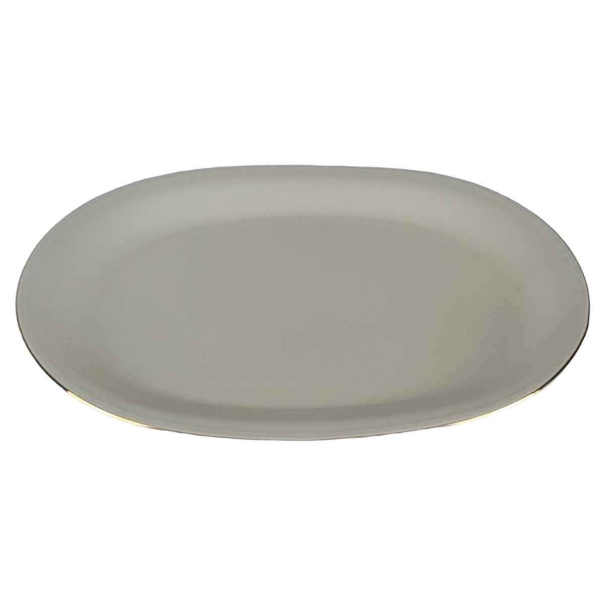 Fleischplatte Steakplatte groß Goldrand 30 cm Edelstein Bavaria gebraucht - gut