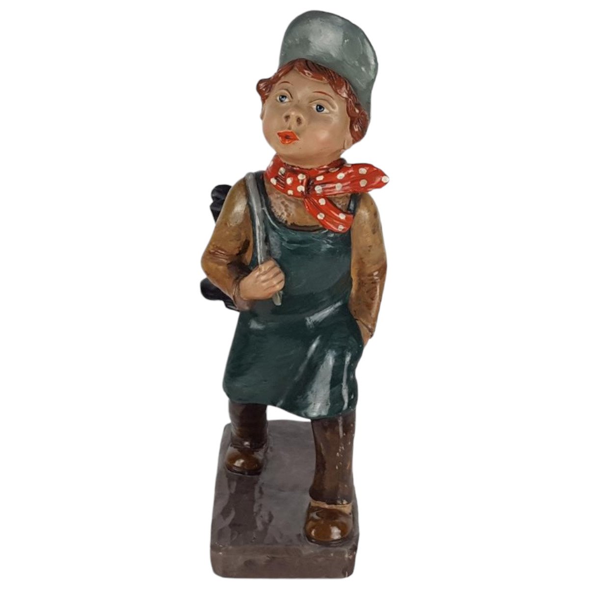 Keramik Deko Figur Schusterjunge H 43,8 cm