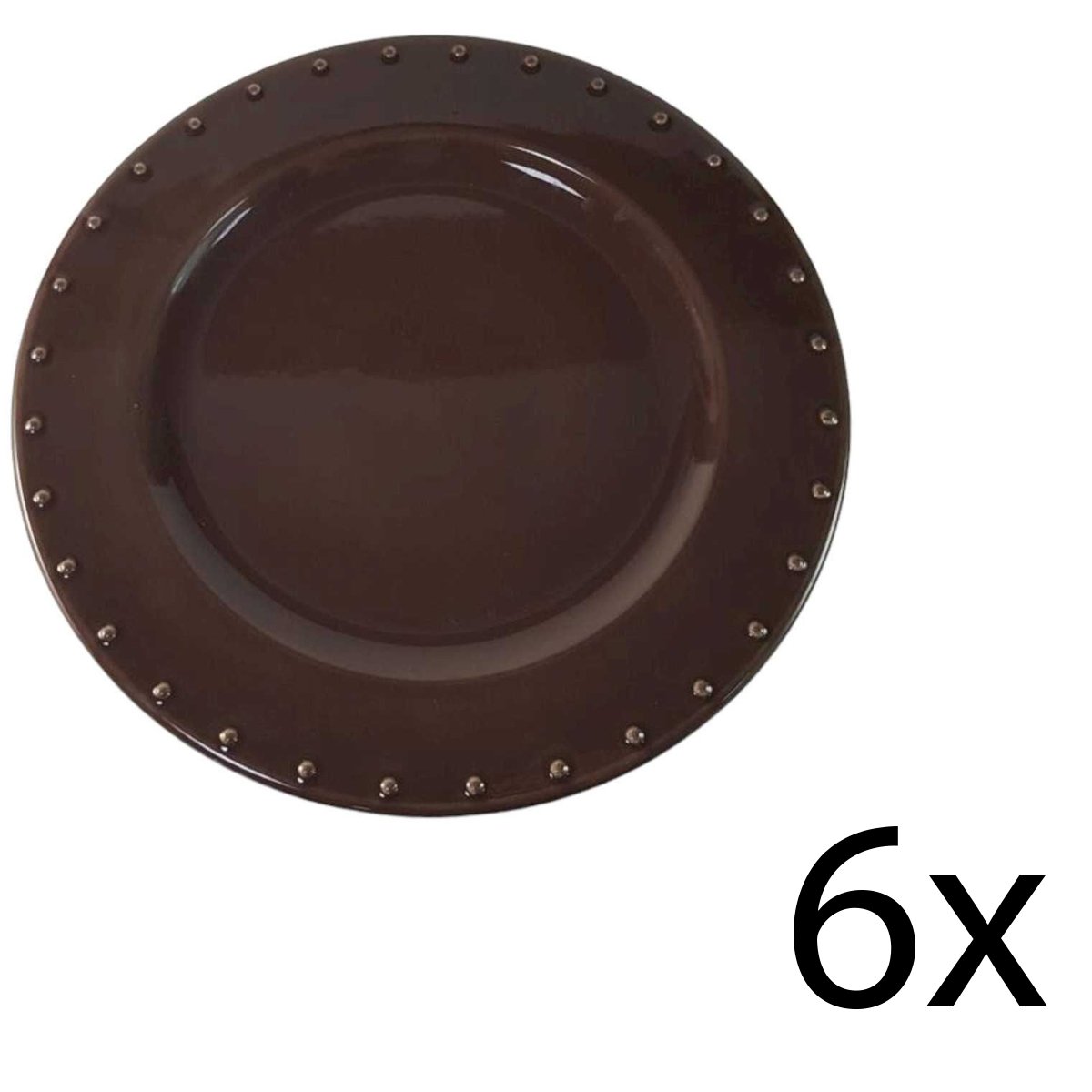 6er Set Speiseteller Essteller 27,3 cm Waechtersbach ReaLife Basic Equipment braun gebraucht - akzeptabel