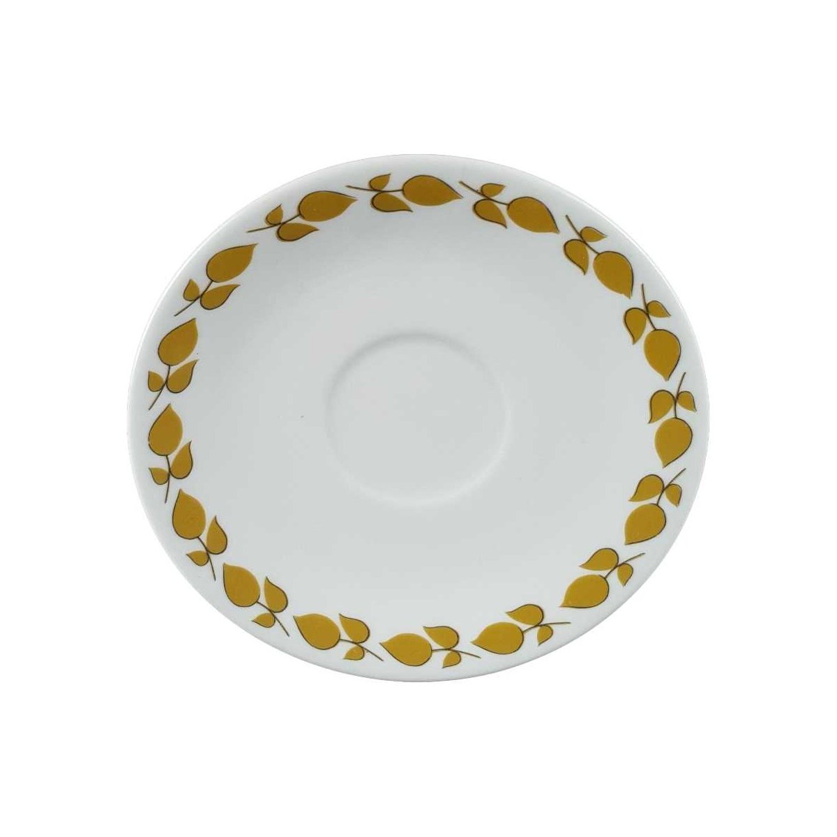 Untertasse für Kaffee 14 cm Mitterteich Form 860 Blumendekor Blumen gebraucht - gut