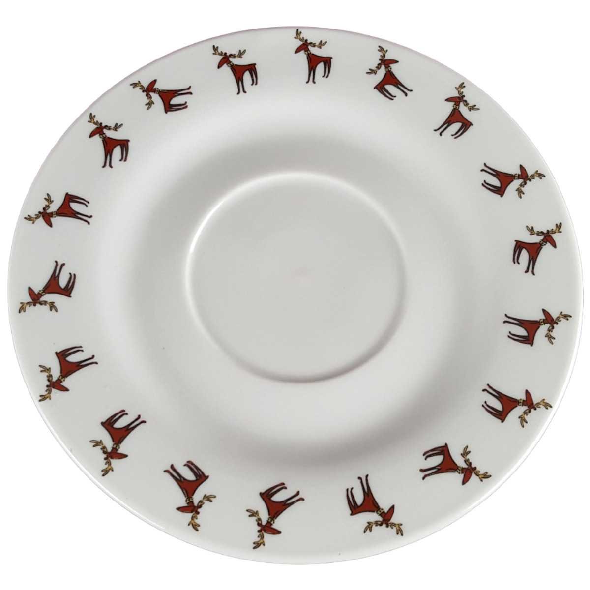 Untertasse für Kaffee 16,2 cm Werner Voß Jingle stehender Hirsch gebraucht - gut