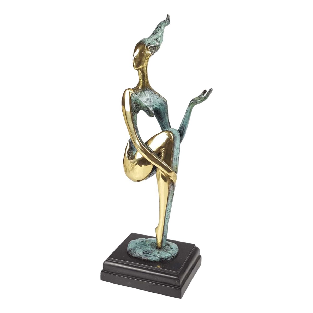 Bronzeskulptur Bronzefigur Weiblicher Akt Nackte Frau Erotik Abstrakt-Stil