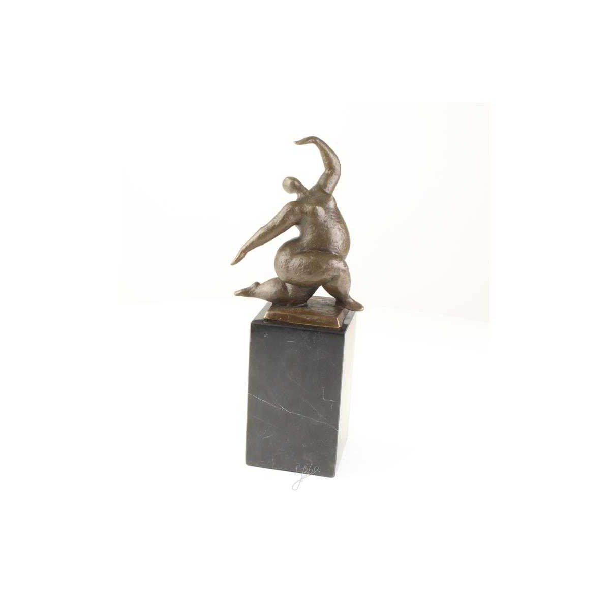 Bronzeskulptur Bronzefigur Weiblicher Akt Erotik Abstrakt-Stil #82704