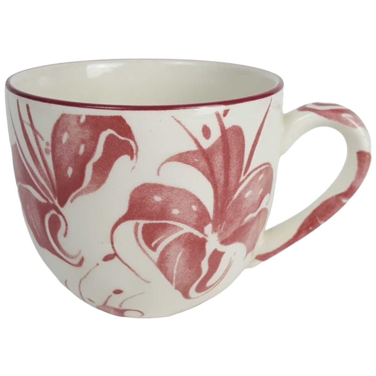 Kaffeetasse ohne Stempel 0,2 L Grindley English Bonapart Rot gebraucht - gut