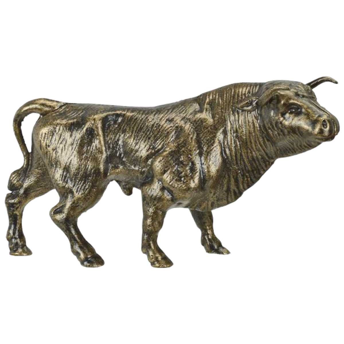Spardose Geldbank Figur Skulptur Stier Gusseisen