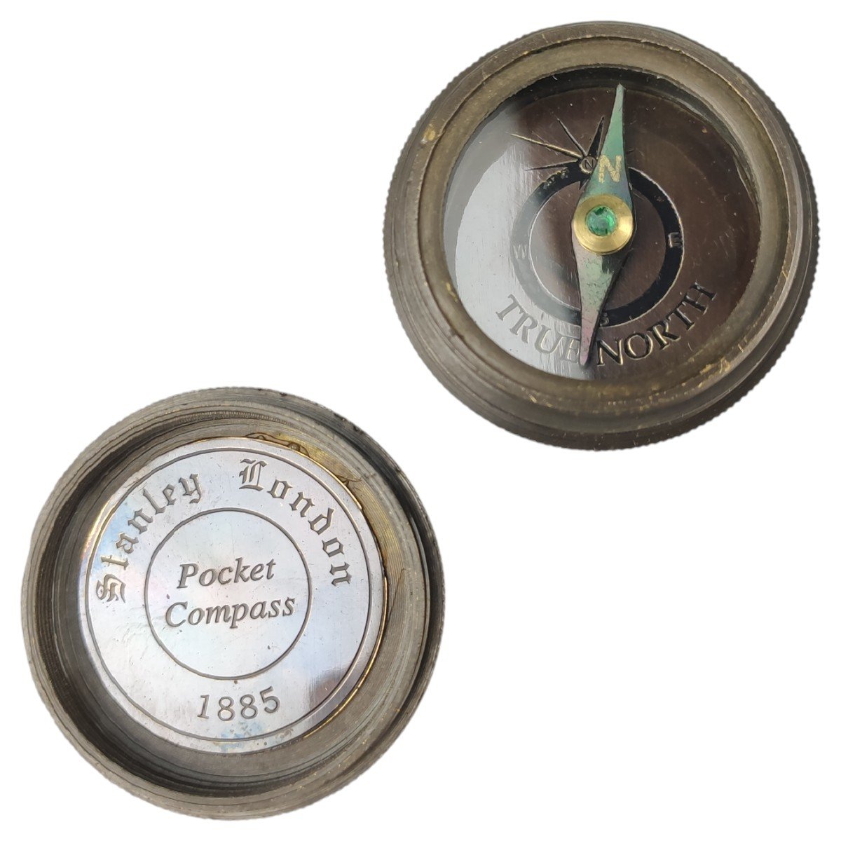 Kompass Pocket Messing brüniert Taschenkompass Boot Schiff Segelboot
