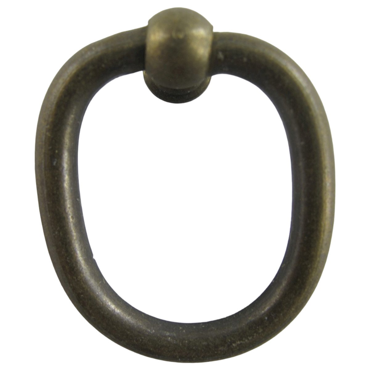 Ring Messing brüniert mit Klobe D.35x40mm(Oval)